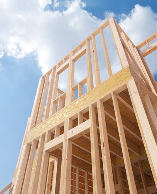 Assembling,A,Frame,House,On,The,Construction,Site.,3d,Illustration Assembling,A,Frame,House,On,The,Construction,Site.,3d,Illustration